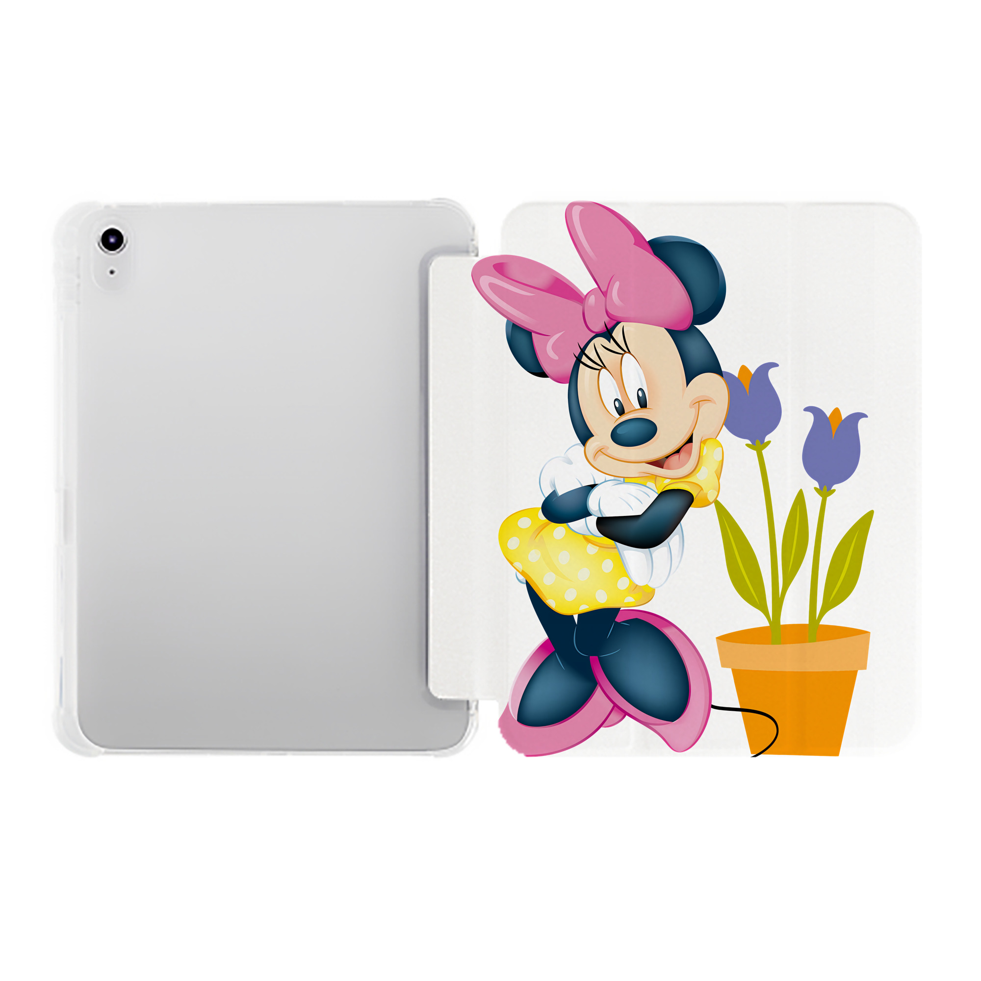 （画像用） ミッキーマウス Mickey Mouse IPad ケース ペン収納付き 三つ折りスタンド PUレザー×シリコン 対応機種9.5/10.5/10.9インチ